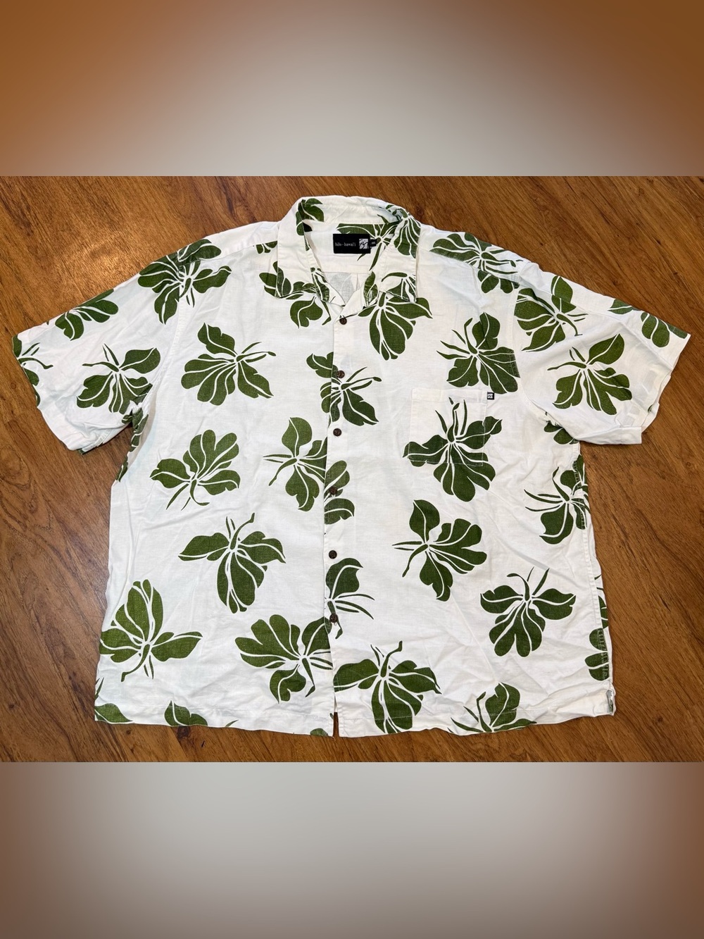 Sig Zane Hilo Hawaii Shirt Hawaiian Button Down White 3XL Aloha Surf Authentic